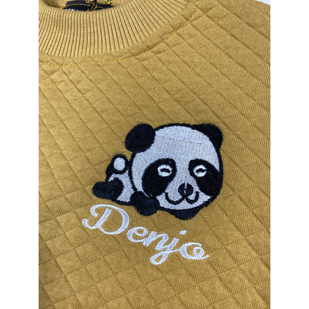 DENJO- Sweater Waffle Anak Laki Laki  1 - 12 Tahun BEST SELLER I Crewneck