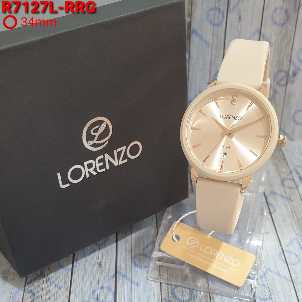 JAM TANGAN WANITA LORENZO R-7127L 7127L R7127 ORIGINAL FREE BOX