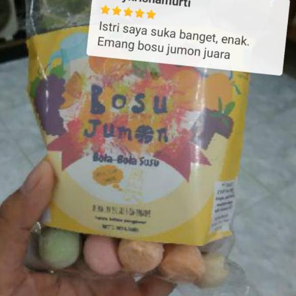 

(PROMO 9LG46) Bola Susu 250gr, Bosu Jumon Kemasan Plastik Kiloan ☆