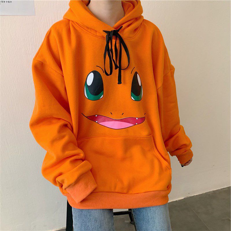 BAJU HOODIE POKEMON PIKACHU CHARMANDER BULBASAUR DIGIMON JIGGYPUFF PSYDUCK SWEATER OUTER JACKET JAKET IMPOR FASHION