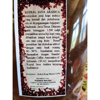 

レ Kopi Bubuk Premium Murni Arabika kemasan 1 kg ㅌ