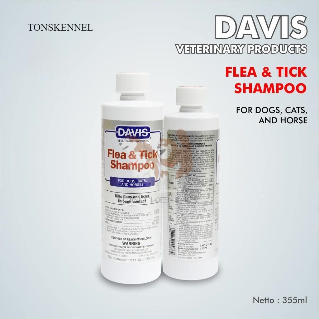DAVIS FLEA AND THICK shampoo 355 ml for dogs and cat SHAMPO SAMPOO Kucing Anjing Monyet Kelinci Medicated Hewan Pet