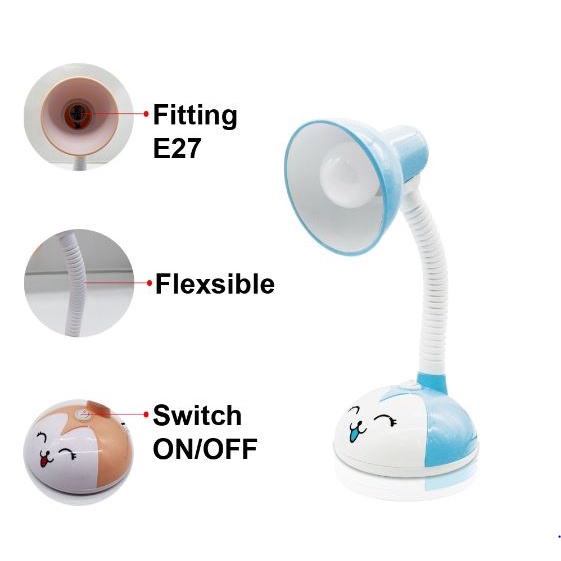 Lampu Belajar Model Karakter/Lampu Meja Belajar Karakter Lucu (Kelinci)