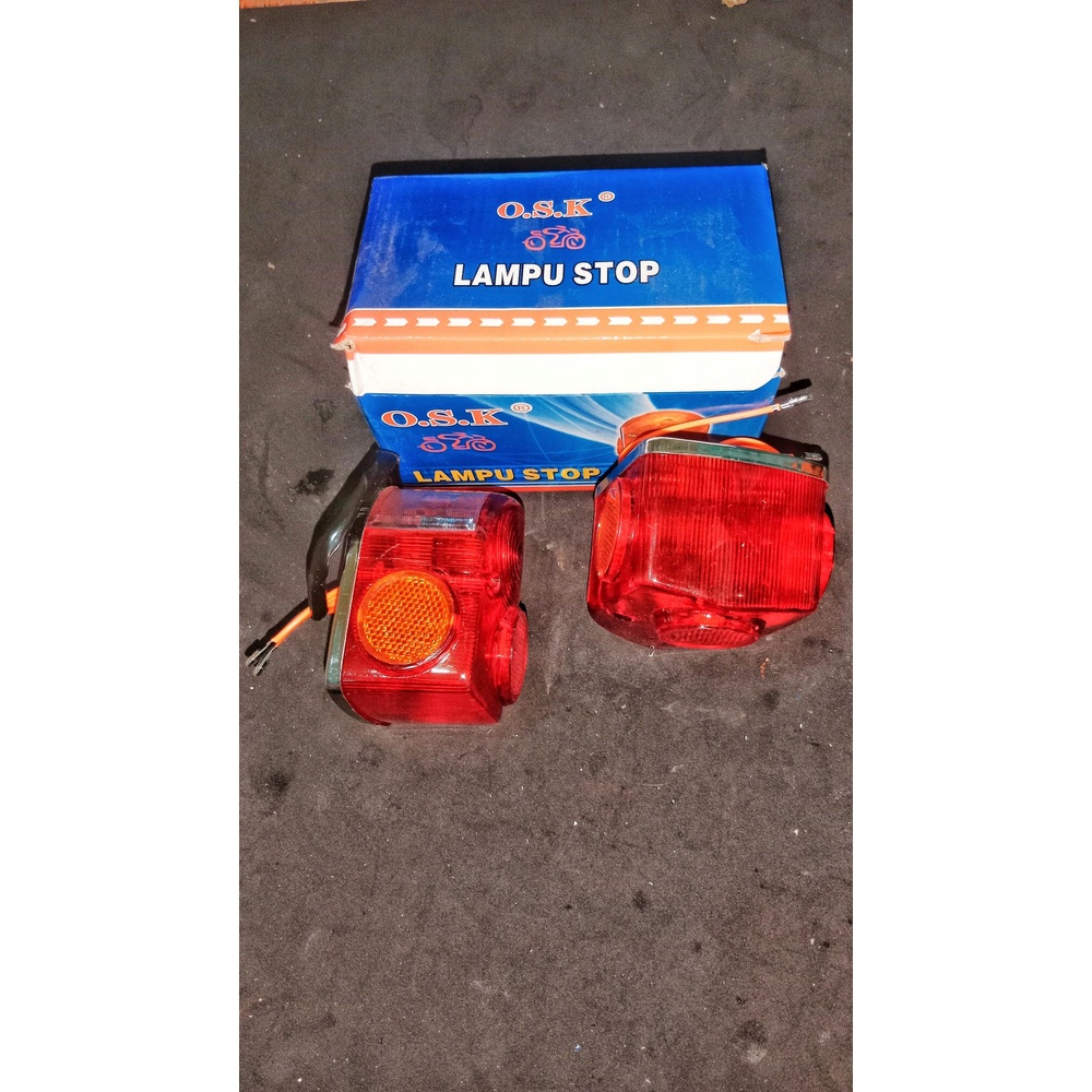 Lampu Stoplamp Belakang Lampu Stop Stopan Honda C70 Mata Kucing Merah