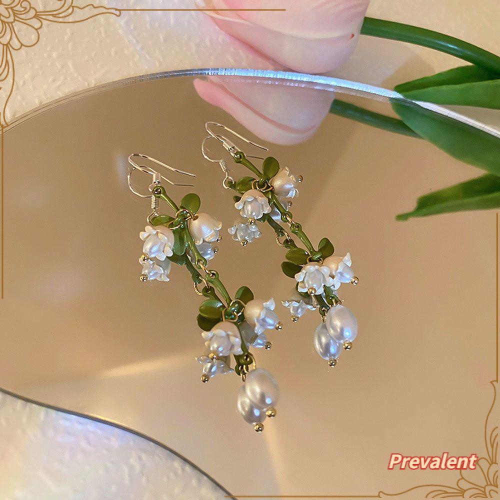 Preva Lily Menjuntai Anting Anting Pernikahan Wanita Perhiasan Gaya Korea Tindik Drop Earrings
