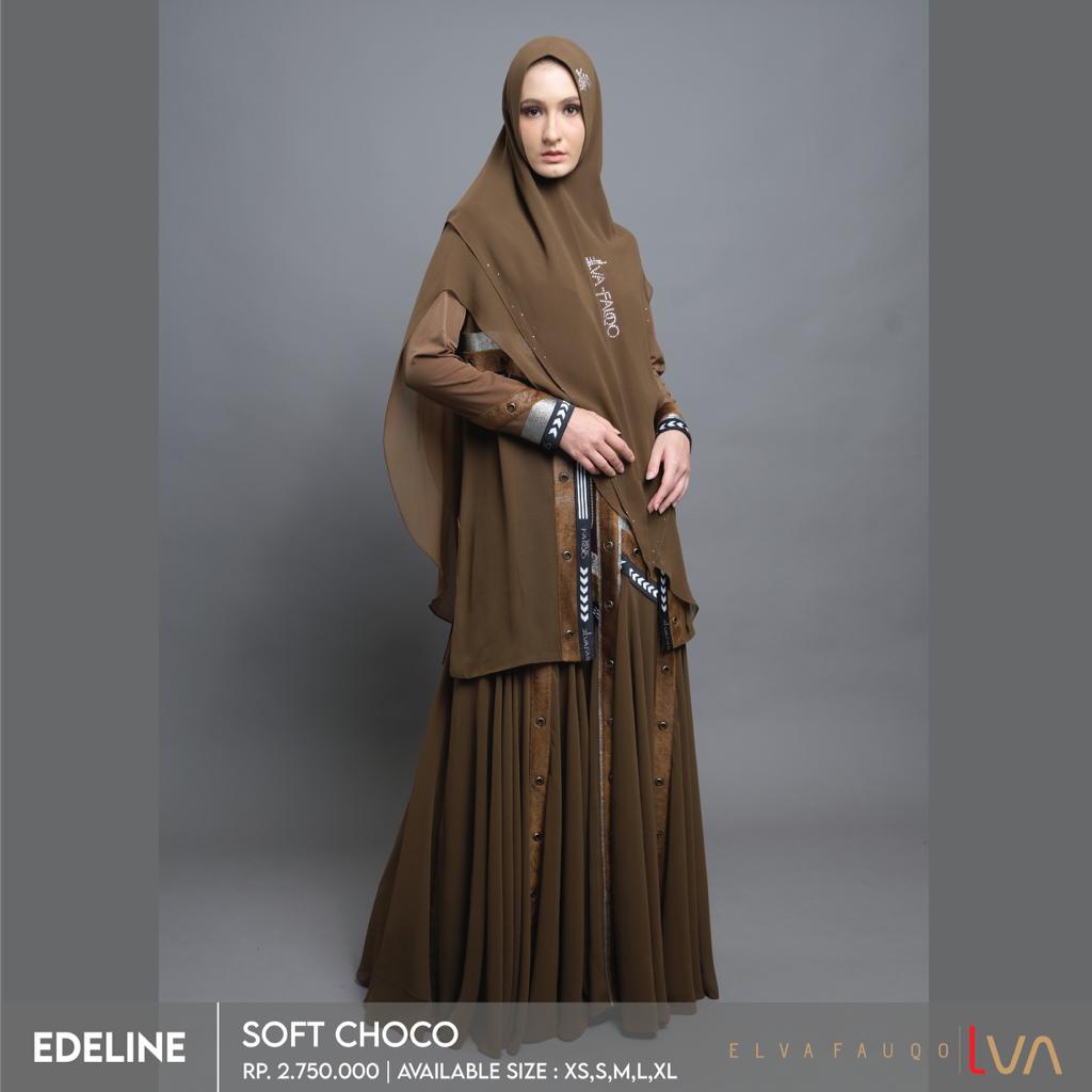 GAMIS EDELINE BY LVA TRENDY ELEGAN MODIS SIMPLE KEKINIAN BEST SELLER