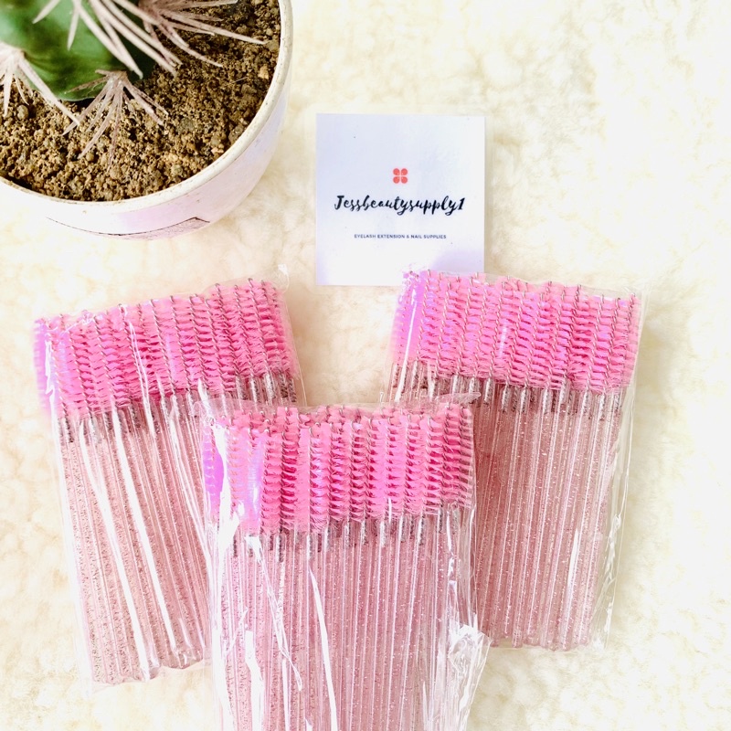 MASCARA WAND GLITTER 50pcs SPOLIE Sisir Bulumata