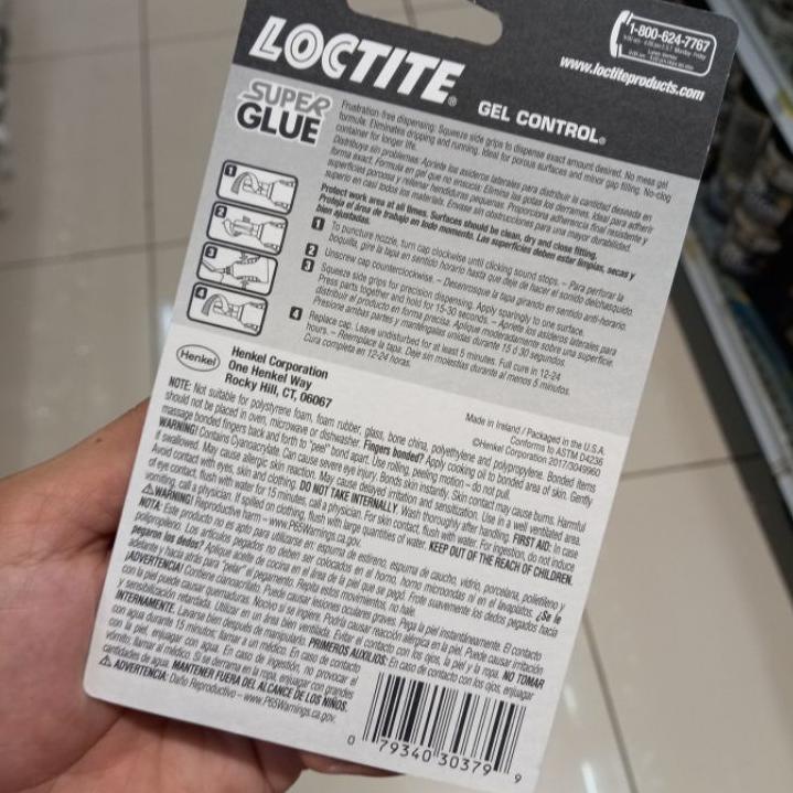 

ア Loctite lem serbaguna super glue ultra gel control kering 15 detik Model Baru