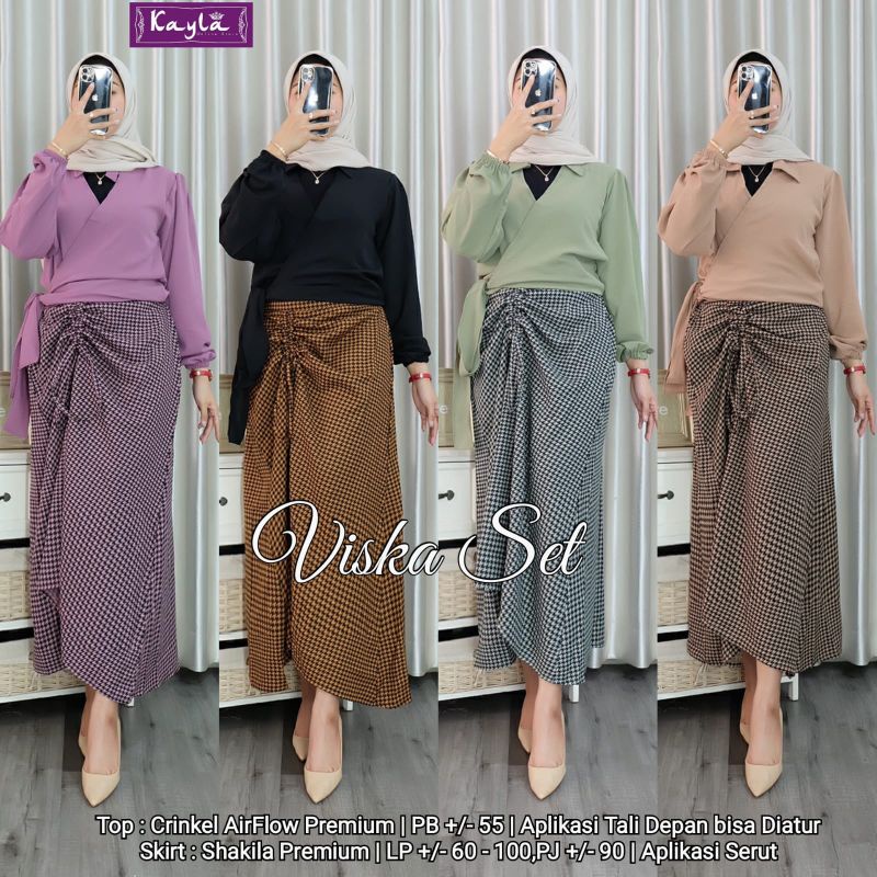 Viska Setelan Baju premium // Skirt Shakila premium