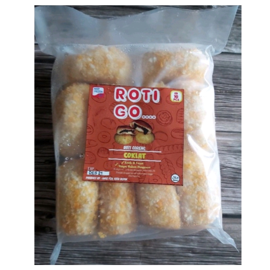 

Frozen Food ROTI GO Roti Goreng Cokelat Isi 10