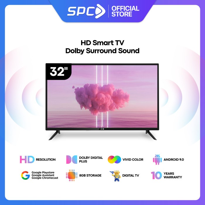 HD Smart TV Dolby Surround Sound 32 Inch