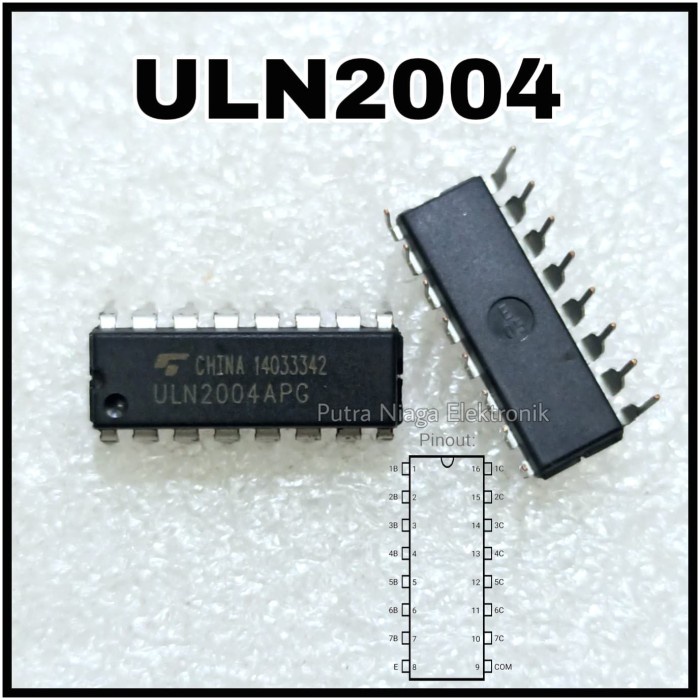 ic ULN2004APG DIP 16 pin ULN2004 / ULN2004AN / ULN2004AG putr4n14 Ayo Order