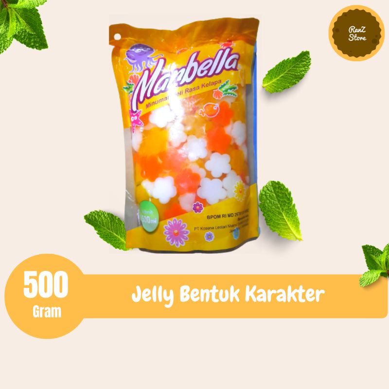 

jelly motif karakter untuk campuran minuman / Kosena Jelly Marbella Jelly Motif karakter lucu