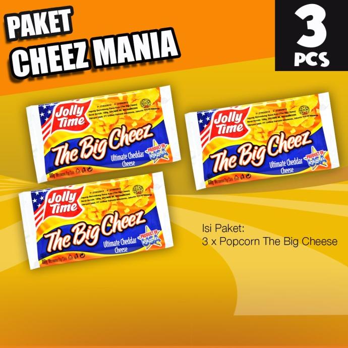 

Paket Cheez Mania (3Tbc) - Jolly Time Mircowave Popcorn