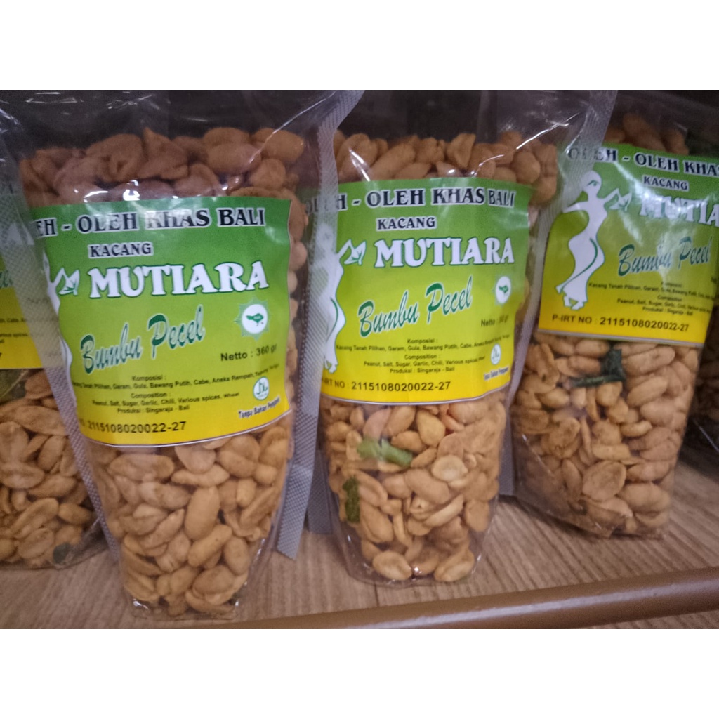 KACANG KAPRI BUMBU PECEL MUTIARA 360GR ASLI KHAS BALI HALAL