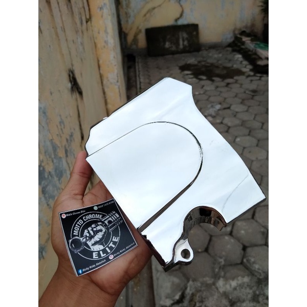 TUTUP GIR MEGAPRO HIU / TUTUP GIR MEGAPRO LAMA ORI COPOTAN MOTOR SUDAH CRHOME
