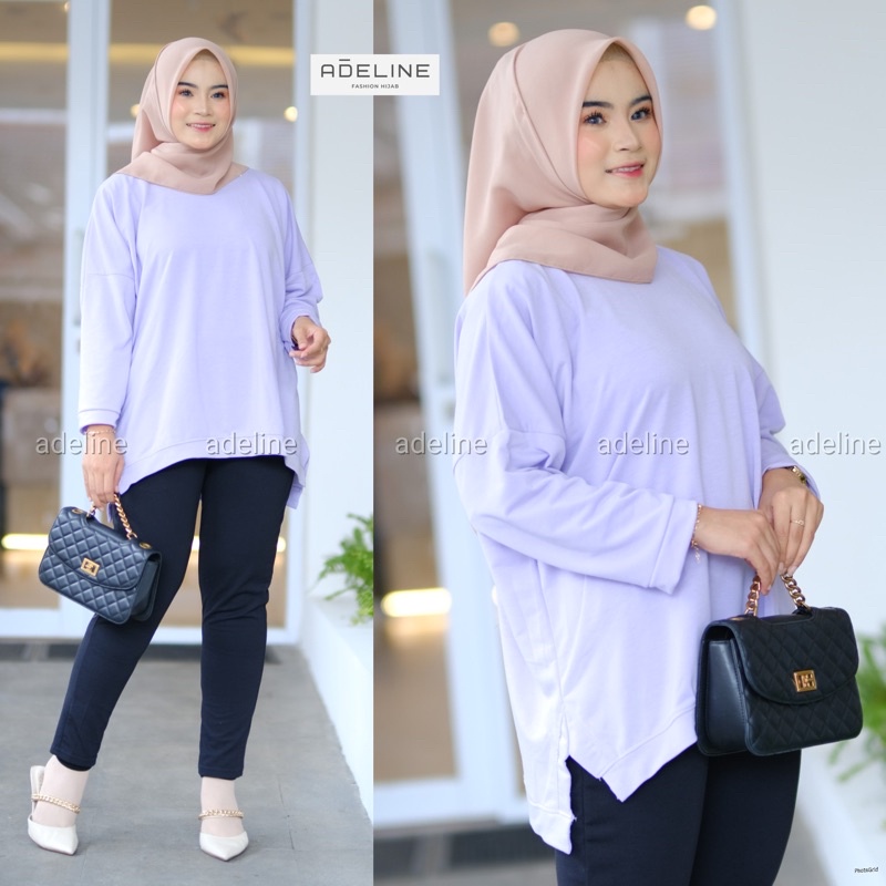 AM - Atasan Kalong Blouse Wanita Jumbo Batwing Bigsize Oversize / 521-7108