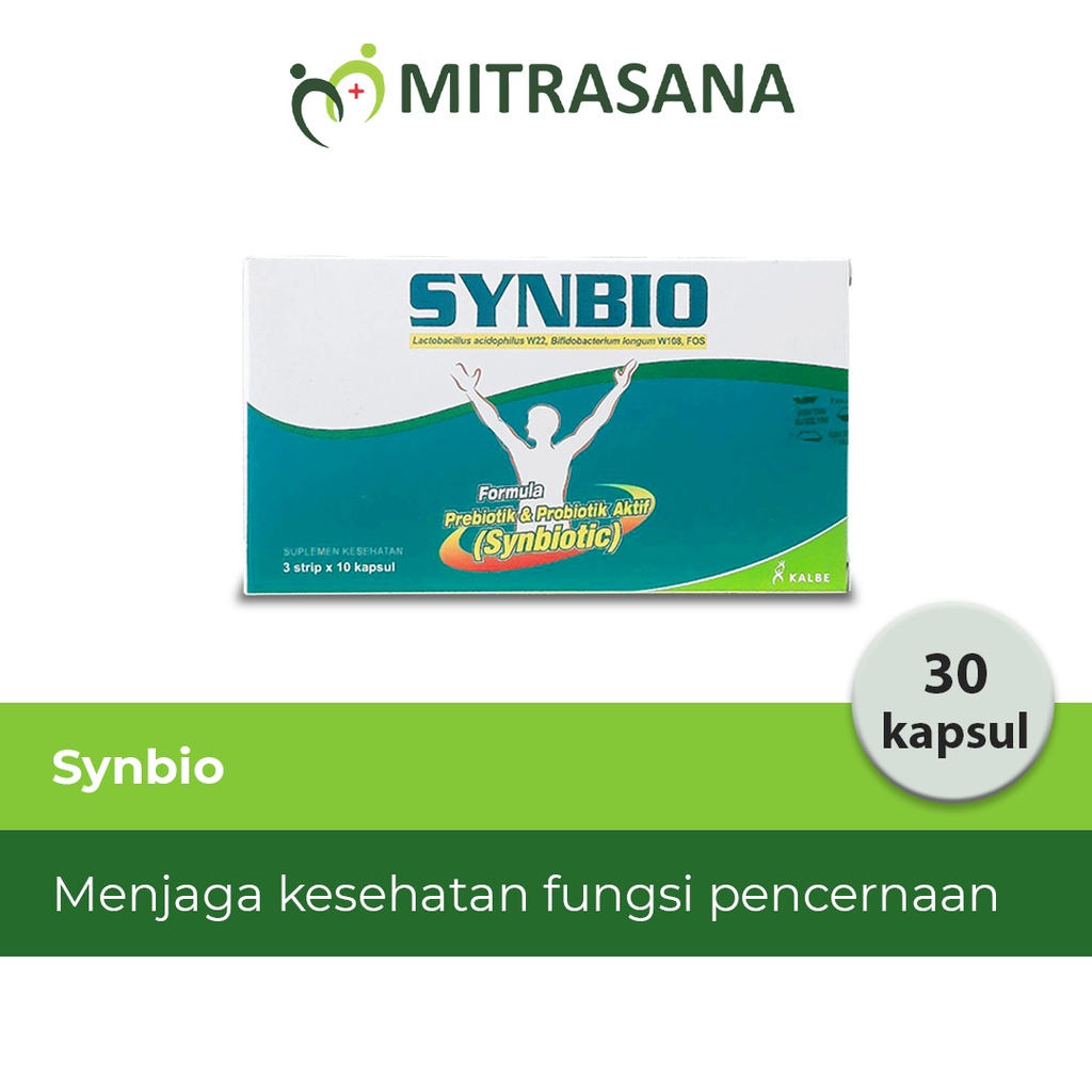 Synbio 30 Kapsul Suplemen Probiotik dan Prebiotik Dewasa