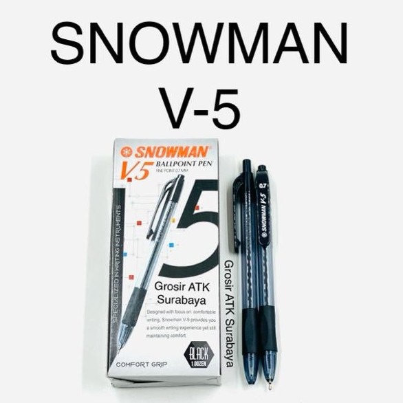 

Bolpen Pulpen Bolpoin Snowman V5 V 5 V-5