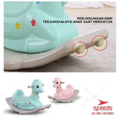 SPEEDS Kuda Kudaan Mainan Anak Jungkat Jungkit Rocking Horse Bahan HDPE Ride On |Aman dan Awet| M1003|