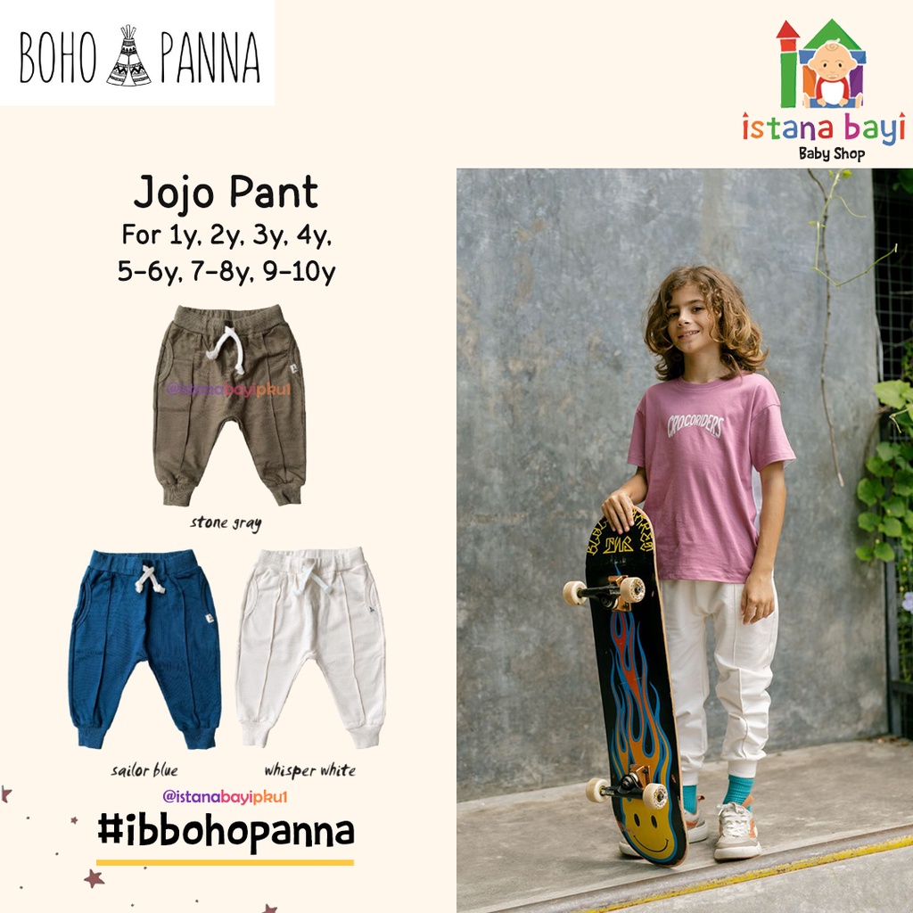 BOHOPANNA JOJO PANTS - JOGGER PANTS - CELANA ANAK 1-10 TAHUN