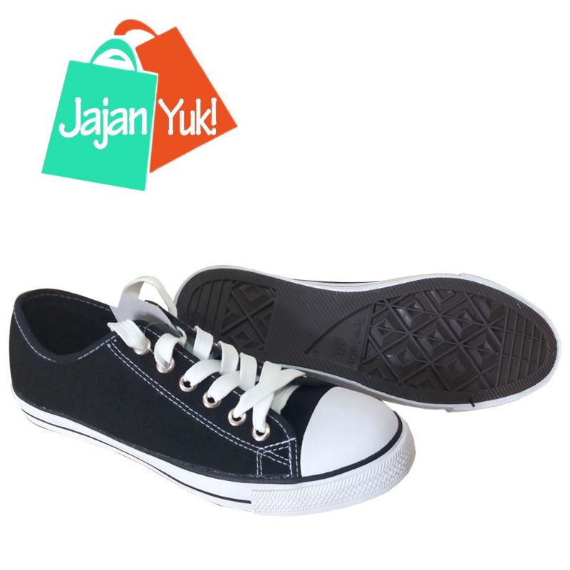 sepatu anak new basket hitam