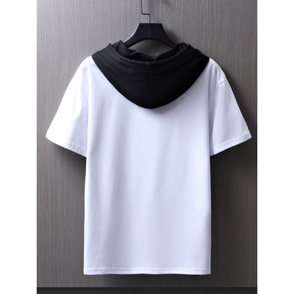 Hoodie Lengan Pendek Kupluk