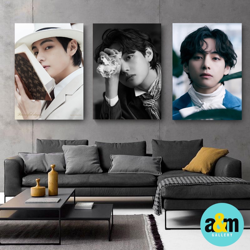 Poster Kayu KIM TAEHYUNG V BTS VEATIFUL DAYS Edition I Hiasan Dinding Dekorasi Kamar I Poster Kayu K-POP Dekorasi Kamar - A&amp;M