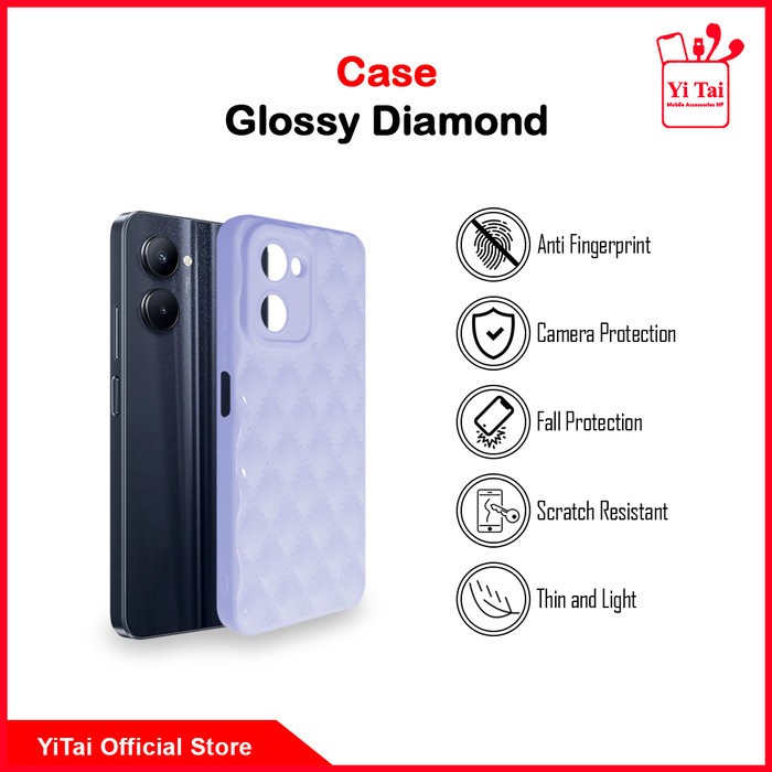 YI TAI YC-27 Case Glossy Diamond Oppo Reno 7 5G Reno 7Z 5G 8Z 5G