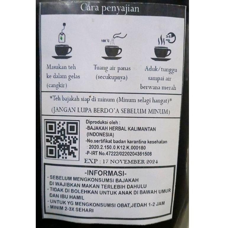 

Barang Bagus Teh Celup Kayu Akar Bajakah Asli Kalimantan Isi 30 Pcs | Teh Bajakah Kalalawit Merah Premium | Dapat Mengobati Penyakit Kanker Tumor Benjolan Asam Urat Stroke Diabetes Ambeyen Asma Kelenjar Getah Bening .,.,