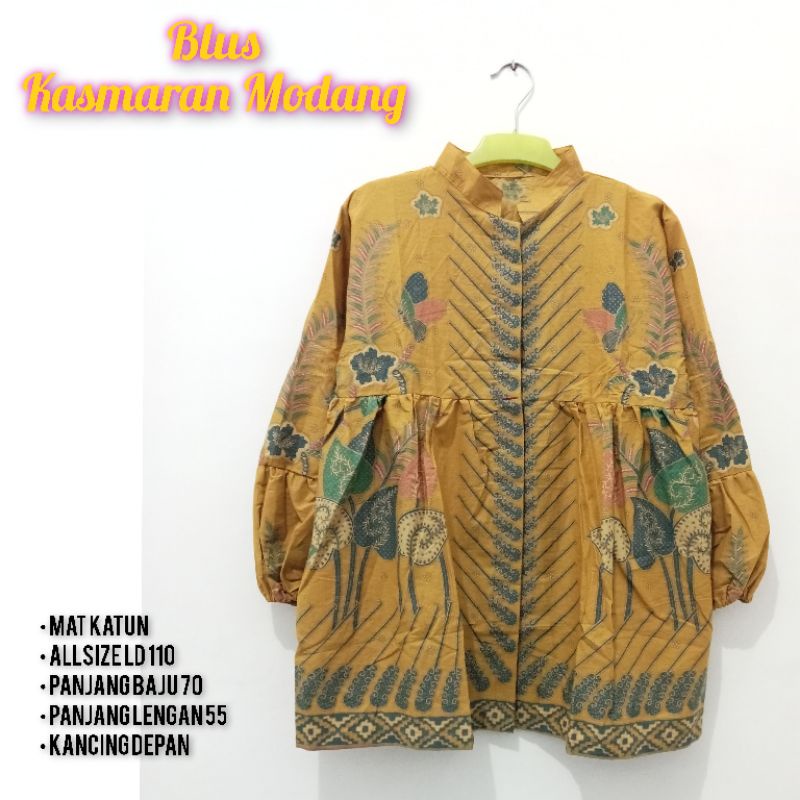 couple Blus Kasmaran Modang batik solo atasan kerja