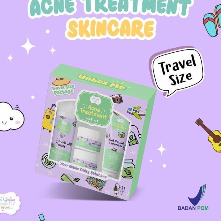 Ready Stok  [SIAP KIRIM] PAKET SKINCARE YEPPU YEPPU BY KIYOWO TRAVEL KIT HELLO BRIGHTENING DAN ACNE 