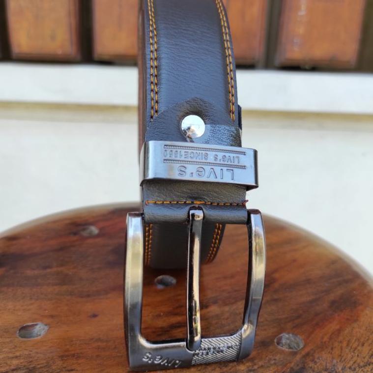 ☛ Gesper Jarum Classic Sabuk Jarum Pria - Ikat Pinggang Kulit Sintetis Premium ↶