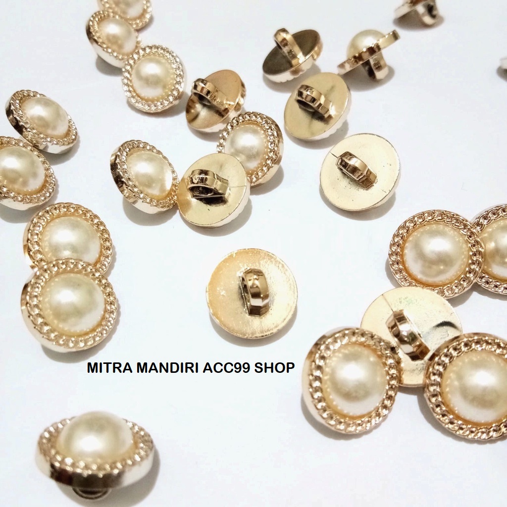 12 PCS KANCING JAMUR TIMBUL LIST RANTAI 21MM 2,1CM