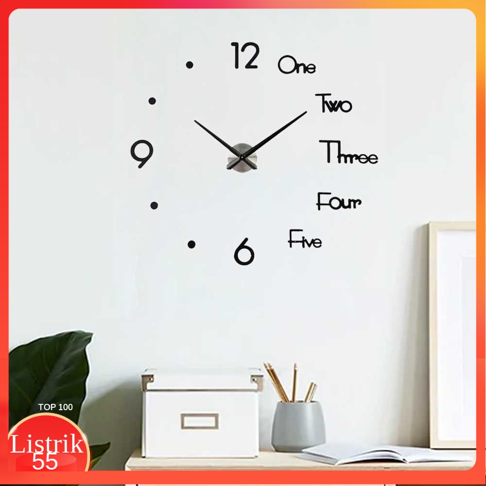 VOSARREA Jam Dinding Besar DIY Giant Wall Clock Sangtai 30cm - VO-103