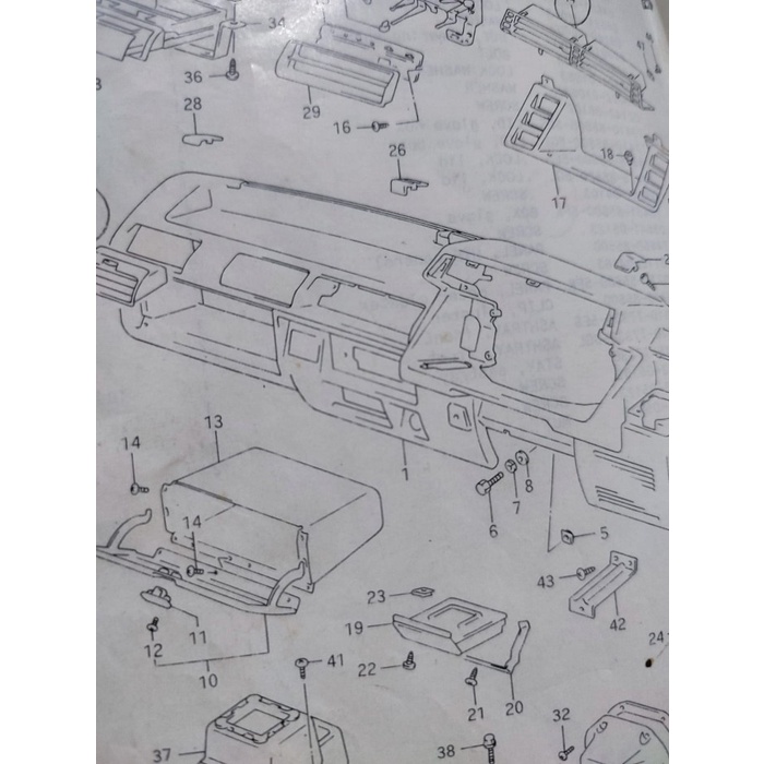 Meja dashboard carry 1.0 / ST100 Asli SGP