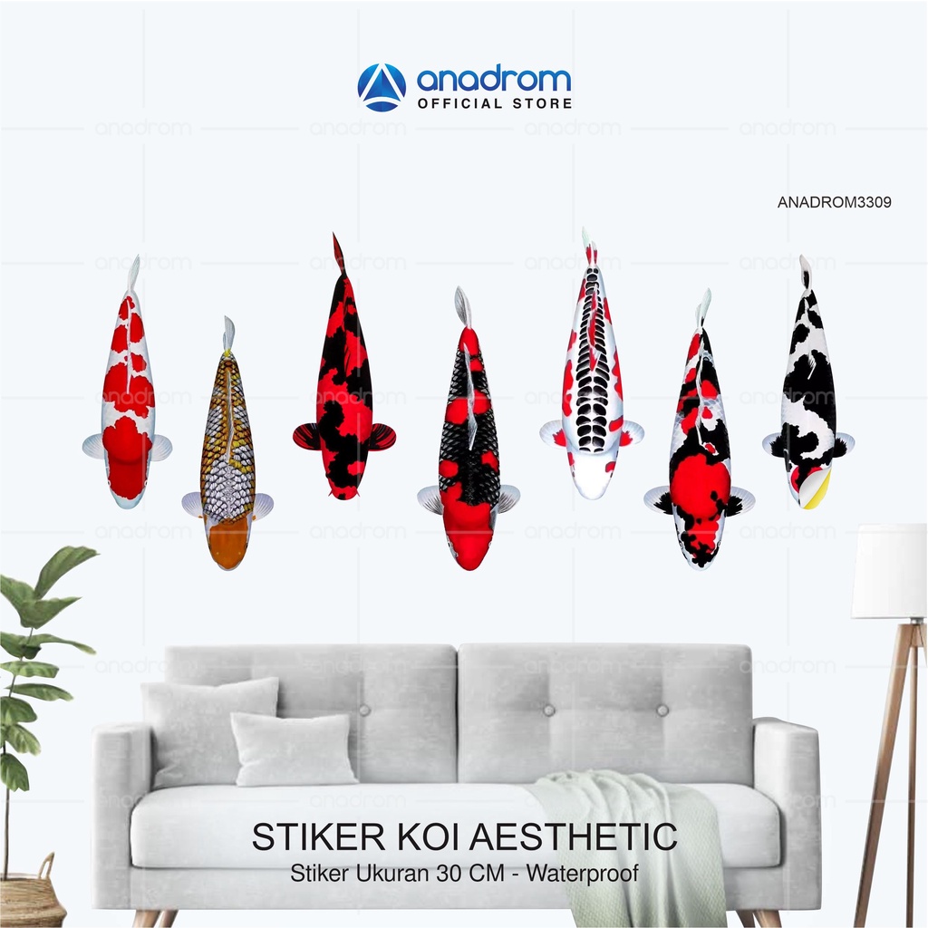 

Sticker Koi Aesthetic I Sticker UV Waterproof I Anadrom 3309