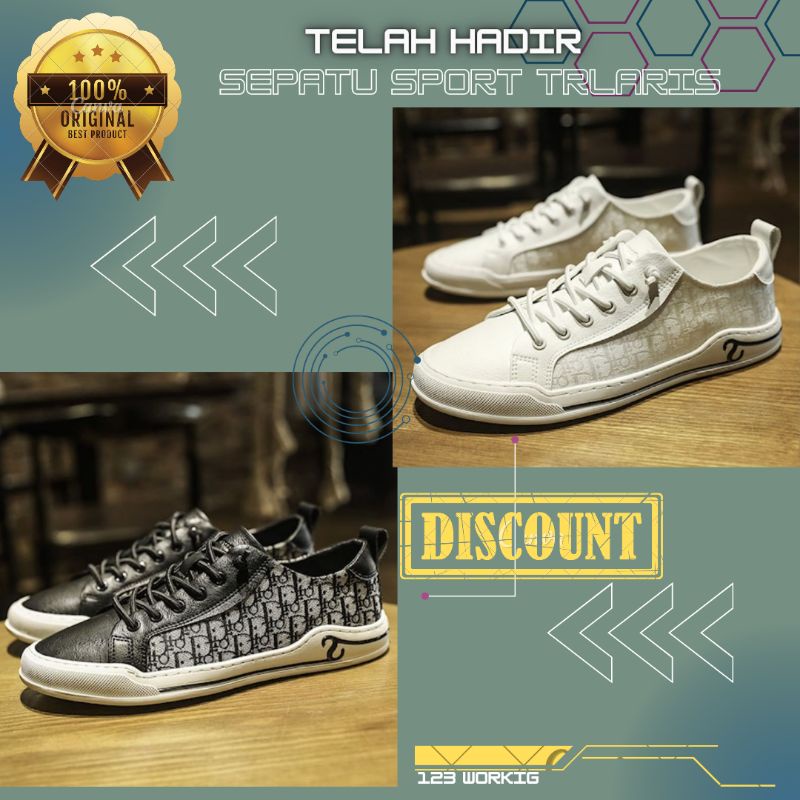 SEPATU  PRIA ORIGINAL HJ-09 / SEPATU PRIA SEPATU OLAHRAGA PRIA