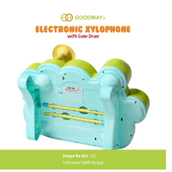 BABIESFIRST GW2502 GOODWAY ELECTRONIC XYLOPHONE WITH GAME DRUM