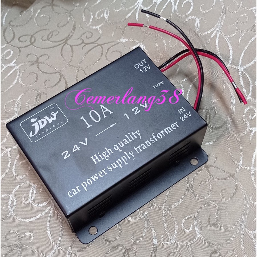 Step Down 10A DC 24V to 12V Car Power Supply Transformer Converter