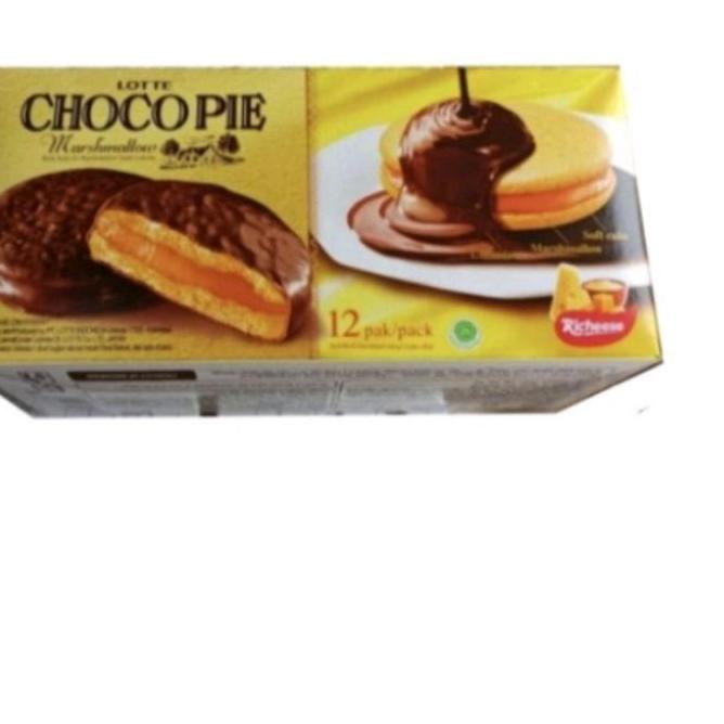 

Terkini Lotte Chocopie Marshmellow dan chocopie keju isi 12pcs GH2,,,