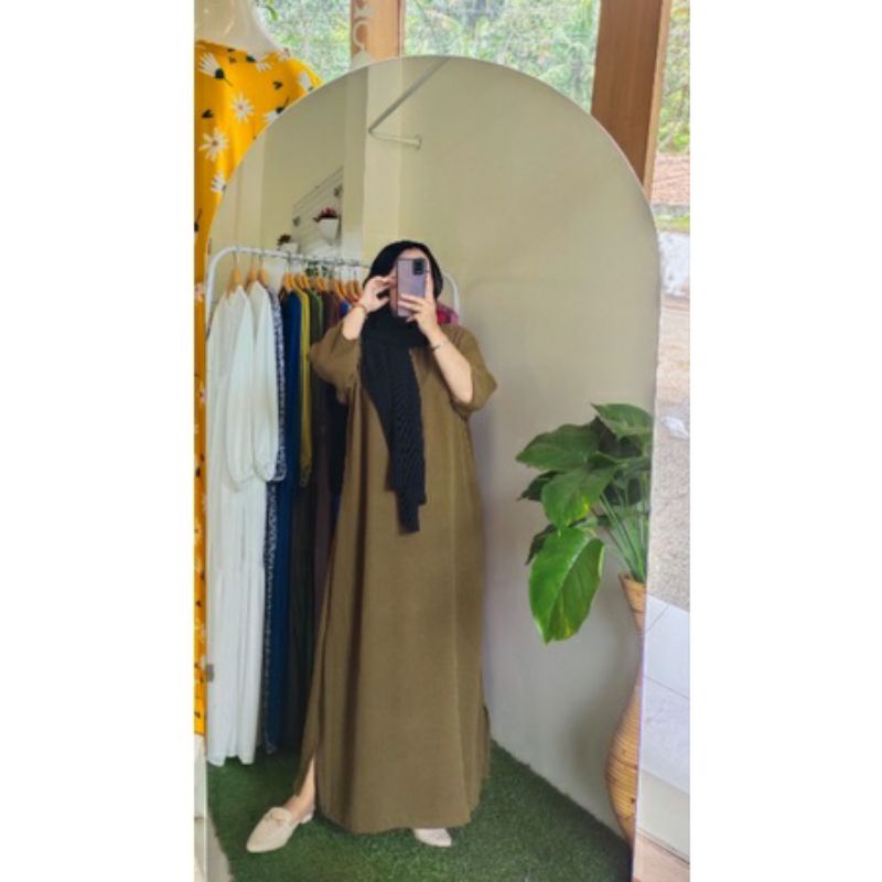 Long Daily basic tunik midi oversize