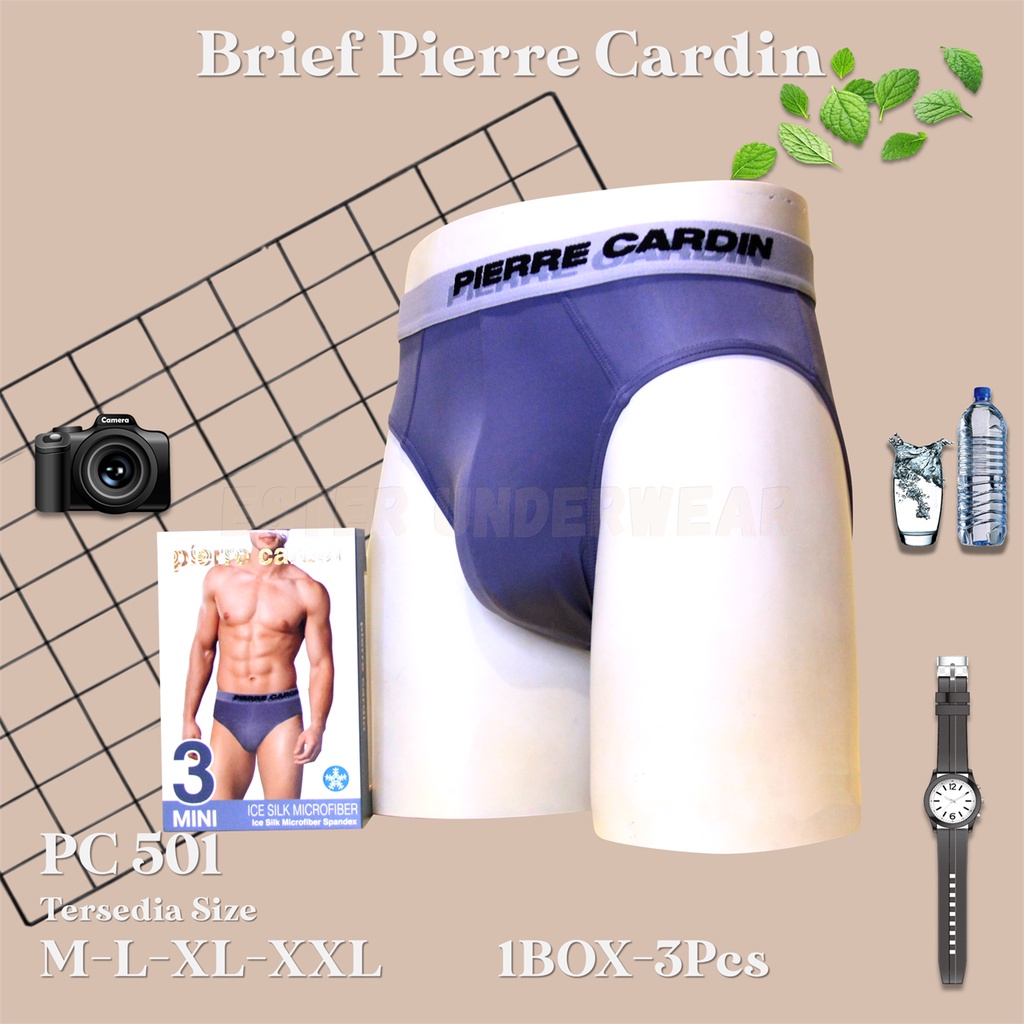 Pierre Cardin Celana Dalam Pria PC 501 1 Box isi 3Pcs