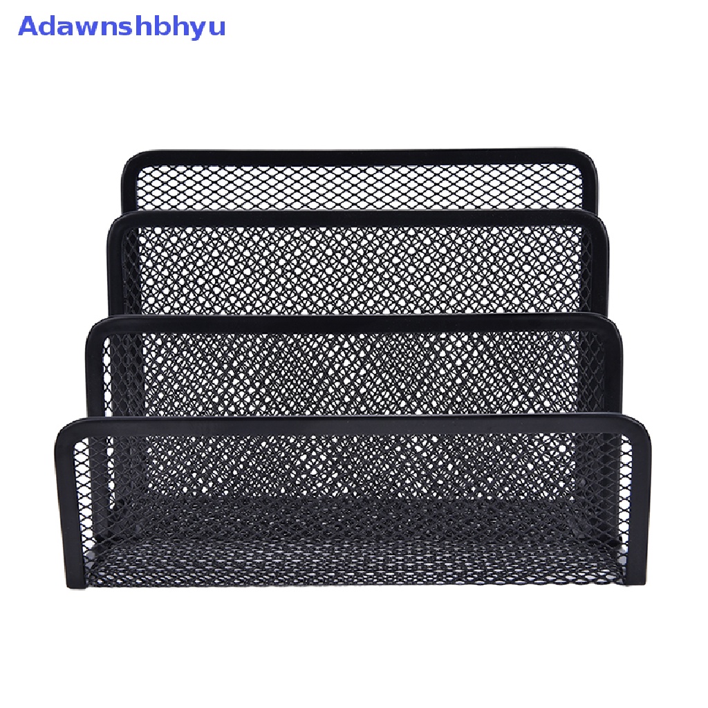 Adhyu Rak Penyimpanan File Kertas Surat Mesh Hitam Holder Tray Organizer Desktop Kantor, ID