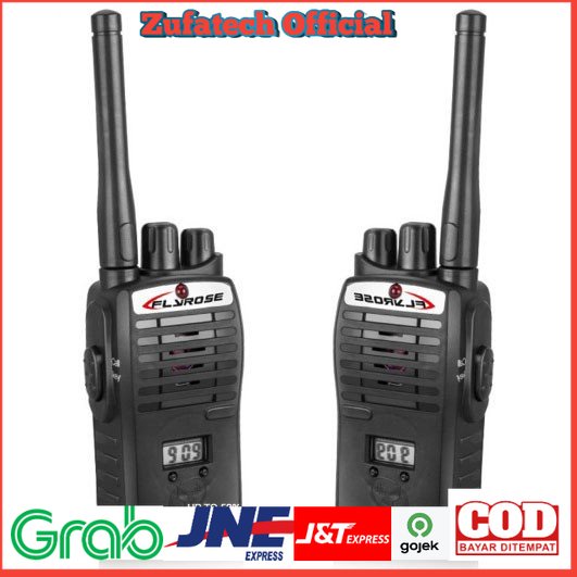 Flyrose Kids Walkie Talkie 2 PCS - JQ220-6C2 - Black