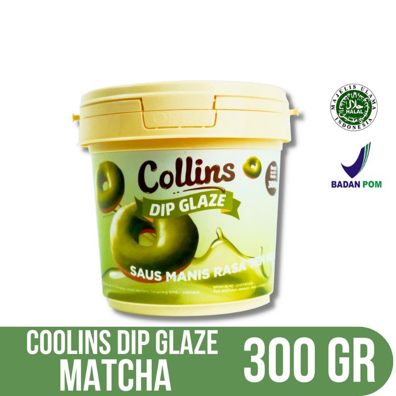 Collins Glaze 300gram Coklat Strawberry Tiramisu Green Tea Milk Taro