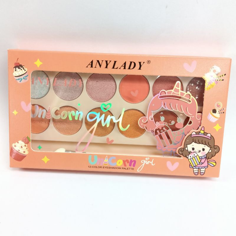 ANYLADY Unycorn Girl 12 Eyeshadow Pallete