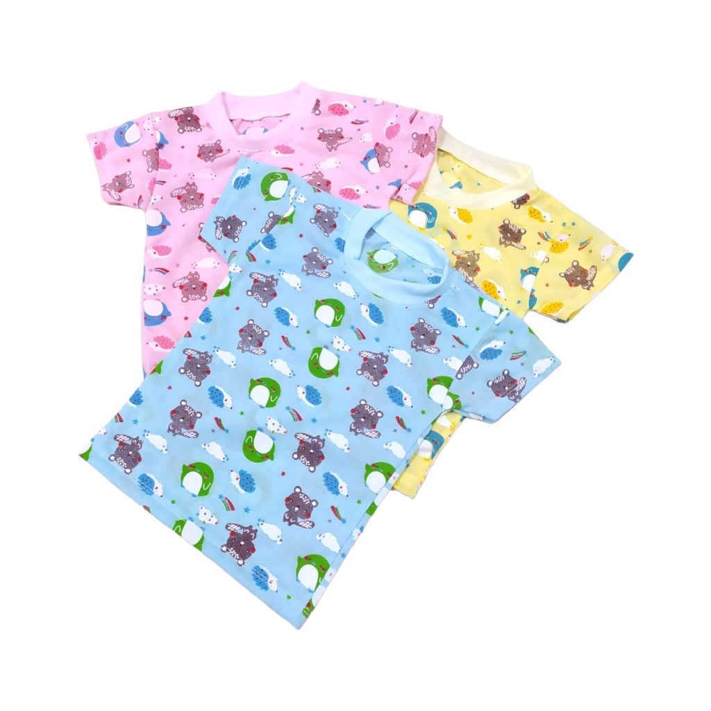 Baju Atasan Bayi Kaos Oblong 0-12 bulan