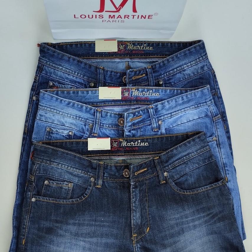 MGE.01De22ᵂ ▫ Celana Jeans Lois Martine Pria Original Size 28-38 Asli 100% Jumbo Bigsize Premium Standar Panjang Model- Celana Jins Lois Cowok