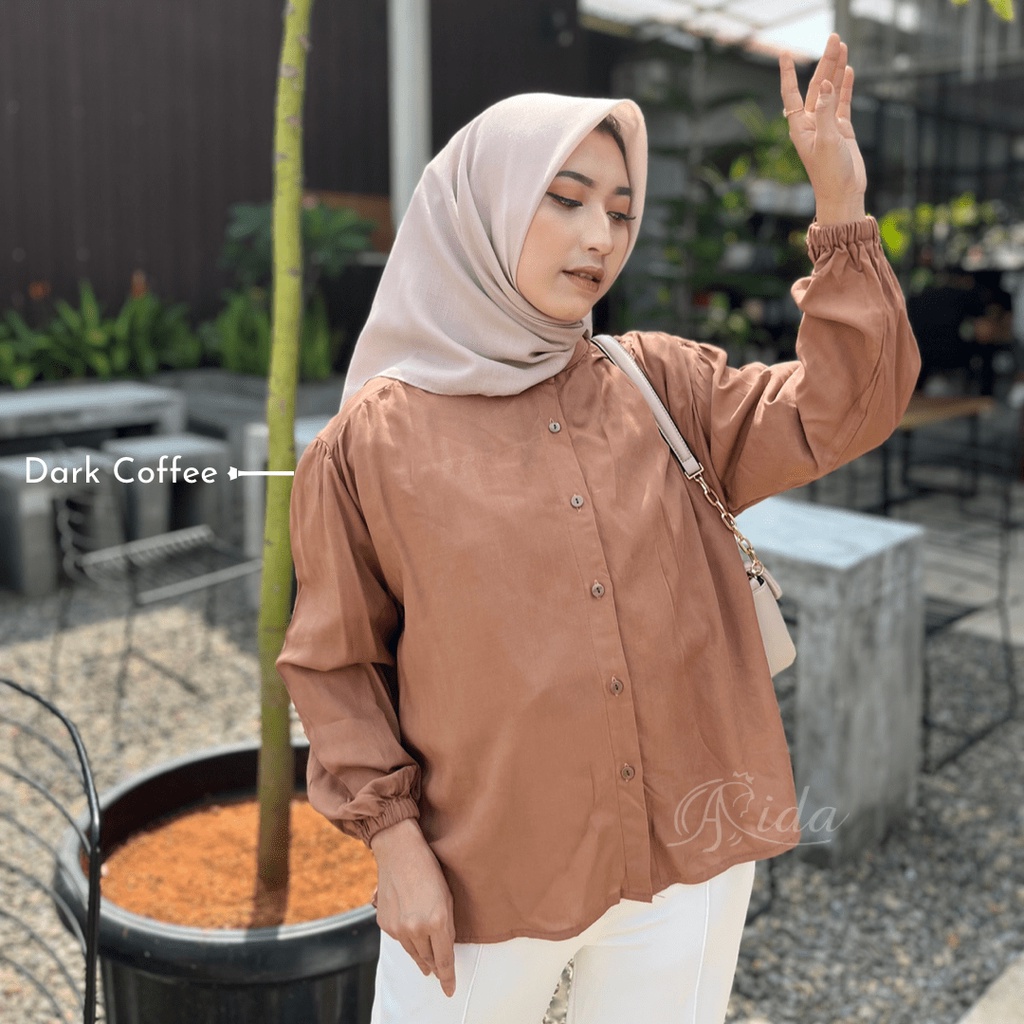 Lucca Blouse Kancing Belakang Premium HQ